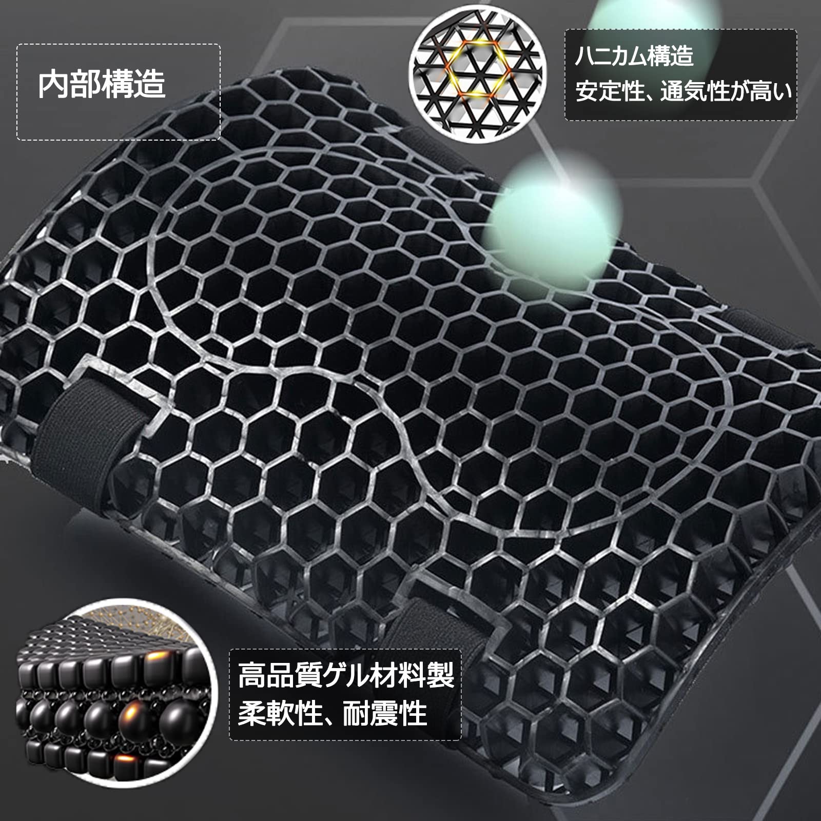 Amazon.co.jp: バイクシートクッション【2023-第2世代】 Tomistan ゲル