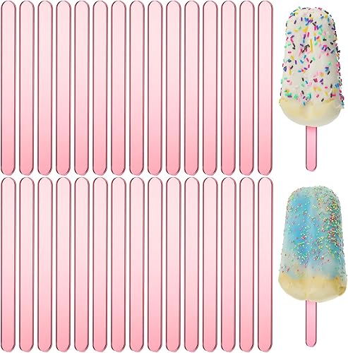 Miniatura 11 de 30 palitos acrílicos reutilizables para tartas, moldes para tartas, espejos, palitos de helado, molde para tartas para el hogar, pasteles, dulces