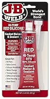 Vista 1 de Sellado J-B Weld Negro Rtv, 3 oz, Rojo