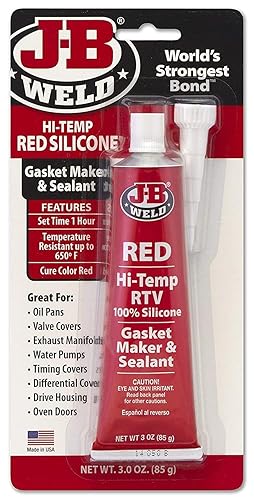 Sellado J-B Weld Negro Rtv3oz Rojo
