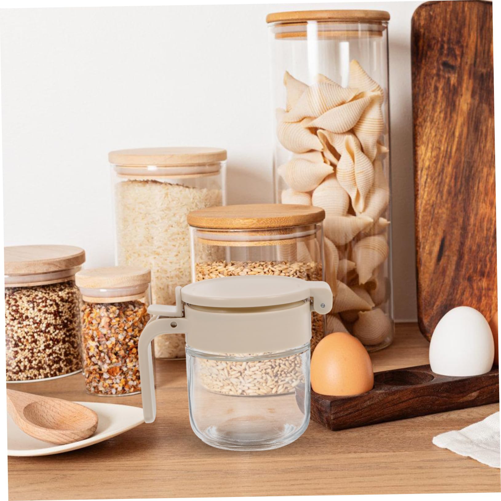 Amazon｜MUCKLILY ガラス調味料瓶 スパイス瓶 調味料ホルダー