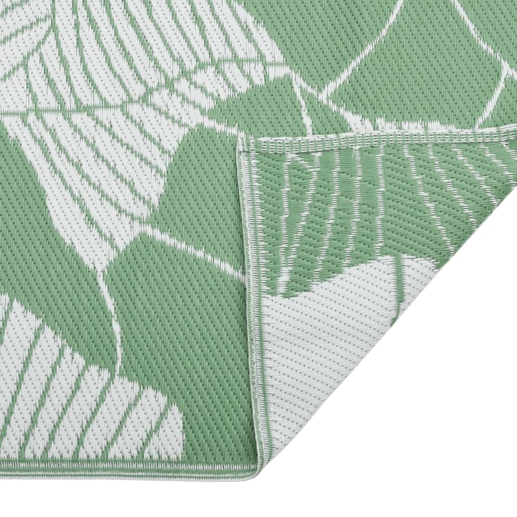 Tapis d'extérieur ARAKIL - 140 x 200 cm - Tapis de jardin des deux côtés pour balcon et terrasse - Tapis de sol en polypropylène résistant aux intempéries - Vert