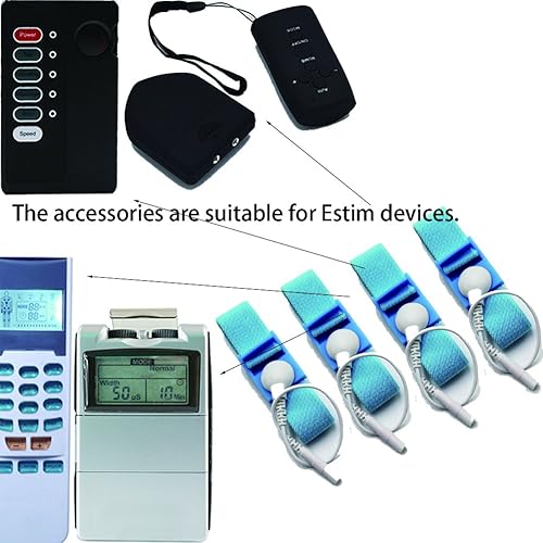 Miniatura 6 de Componentes ajustables de la correa de la muñeca de Estim 4pcs Blue Stim Loops 4pcs Alambres blancos