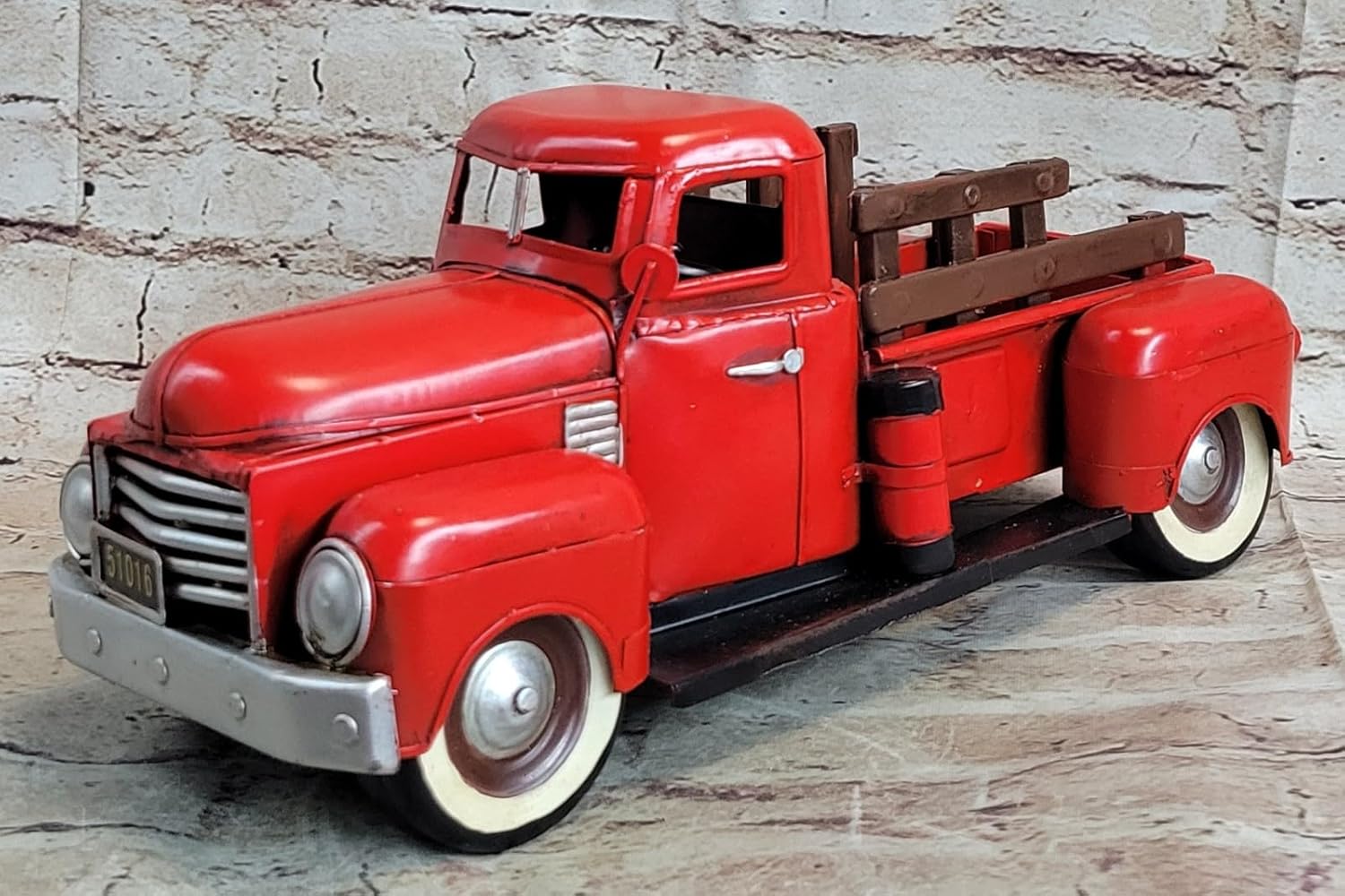 33CM Length Handmade Antique Truck Model Metal Craft Artwork Decor Artwork Lost Wax Handmade Home Gift by Finery Bronze