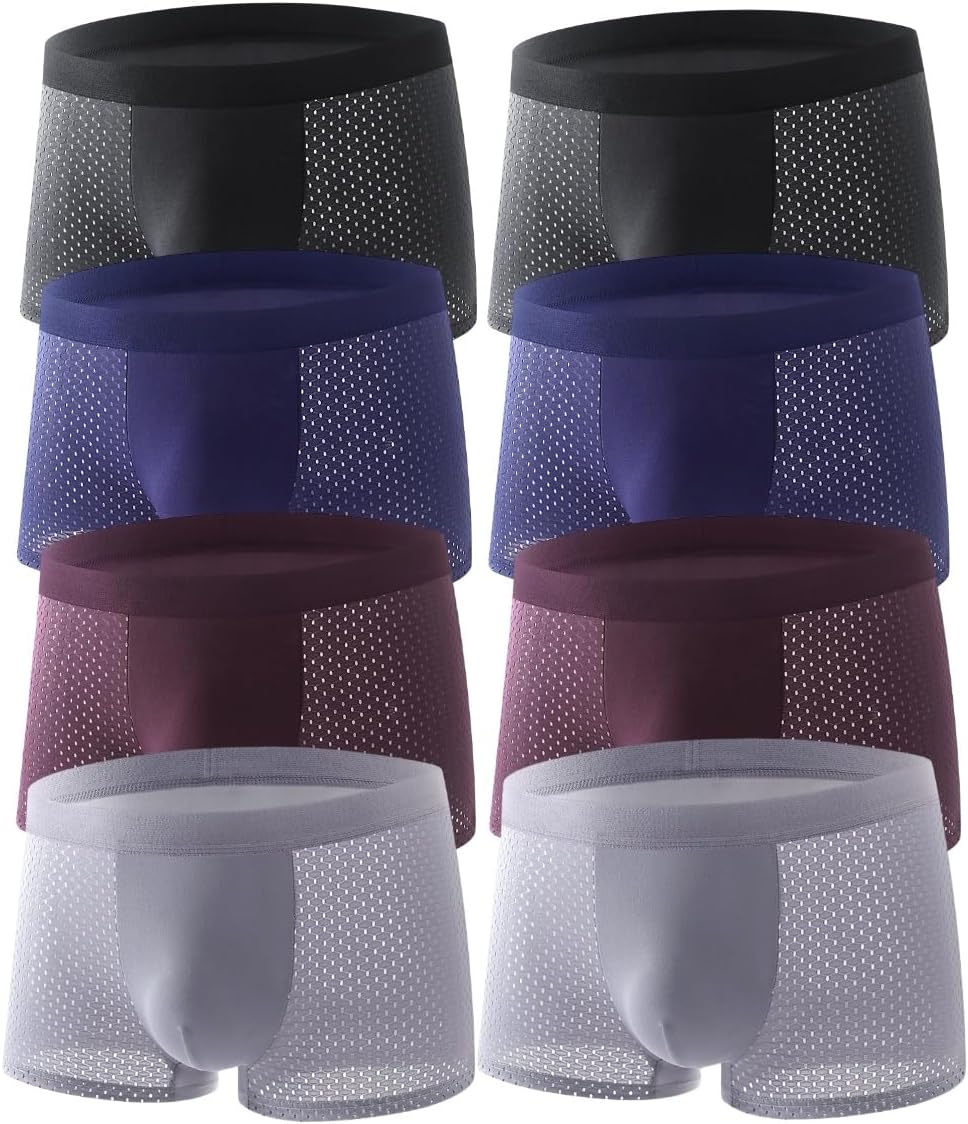Boxhero Bamboo Mens Underwear - Box Hero Boxer Briefs Built-in with 3D Pouch Comfortable Underwear for Men