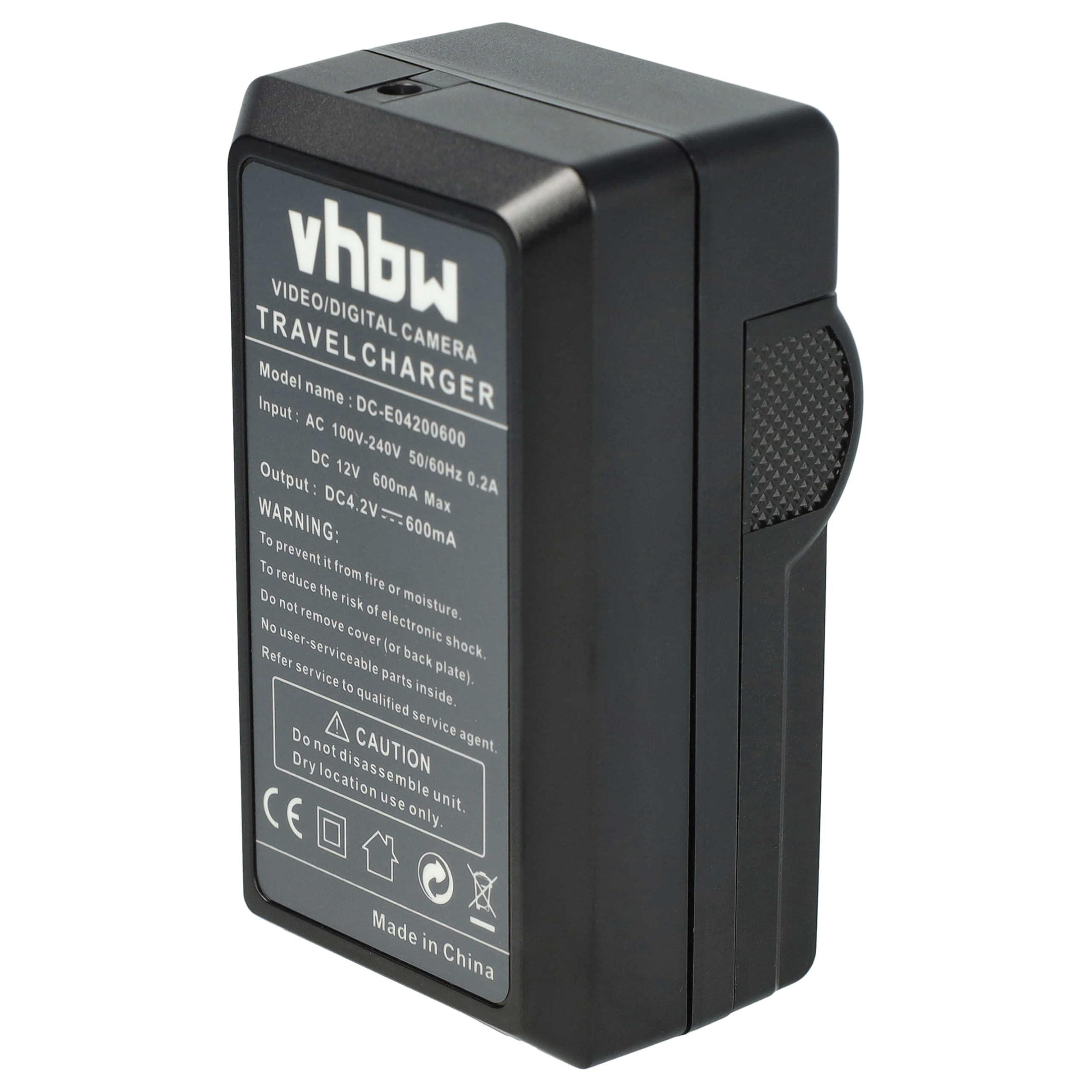 vhbw caricatore compatibile con Sony ZV-E10M2 camera - Stazione di carica + cavo auto + spia di carica