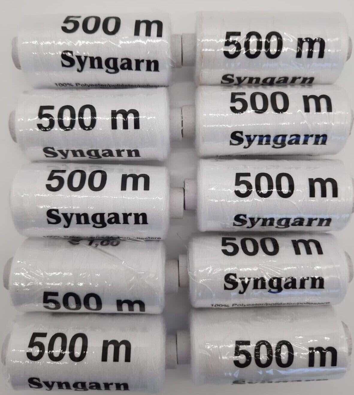 Nähgarn 60x 500m Spulen - hochwertiger Nähfaden - sowohl als Nähmaschinenfaden als auch zum Nähen mit der Hand bestens geeignet (60x 500m sortiert)
