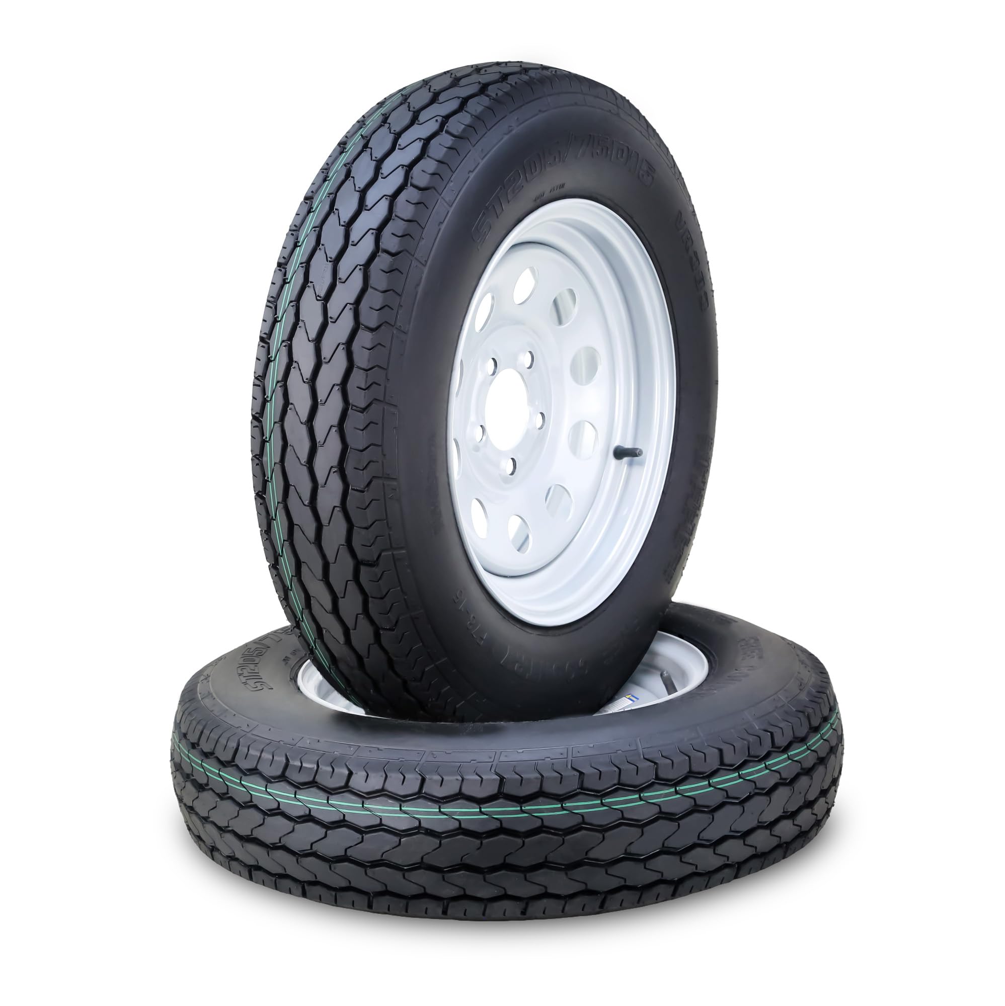 Free Country ST205/75D15 Trailer Tire Wheel Assembly 6-Ply C - wheels | Mubboo