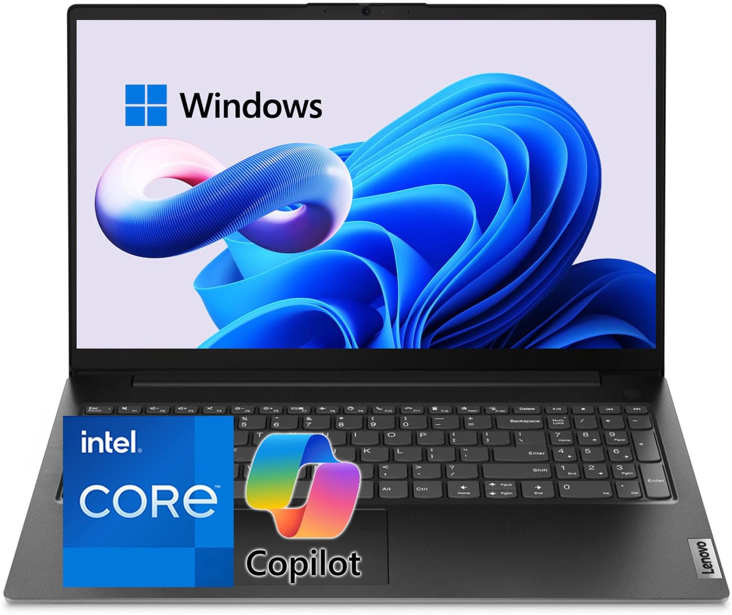 Lenovo 2026 V15 Laptop for Student & Business • 15.6“ FHD Dispaly • 16GB DDR4RAM • 256GB SSD • Intel 4 Cores • Privacy Shutter • Dolby Audio • Copilot AI • Ethernet RJ-45 • Windows 11 Pro