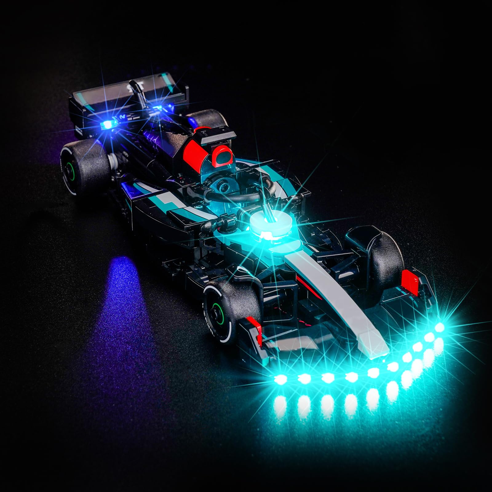 Upgraded Led Light Kit Compatible with LEGO Mercedes-AMG F1 W15 Race Car Building Set, Lights Decoration Compatible with LEGO 77244 (Model Not Included)