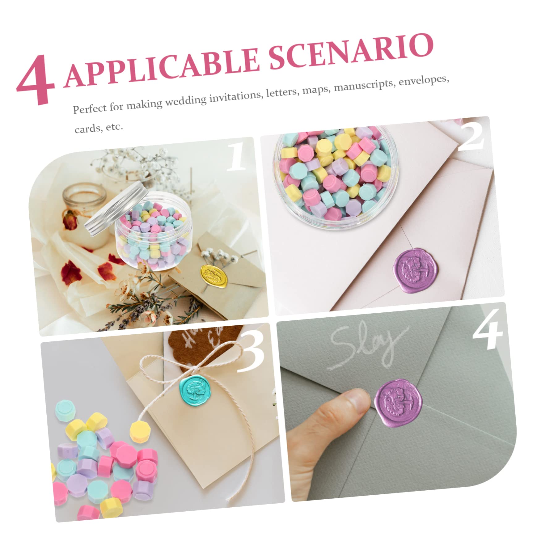Tofficu 5sets Timbri Per Ceralacca Design Natalizio Retro Decorazioni e Scrapbooking Include Chicchi Ceralacca e Removibili