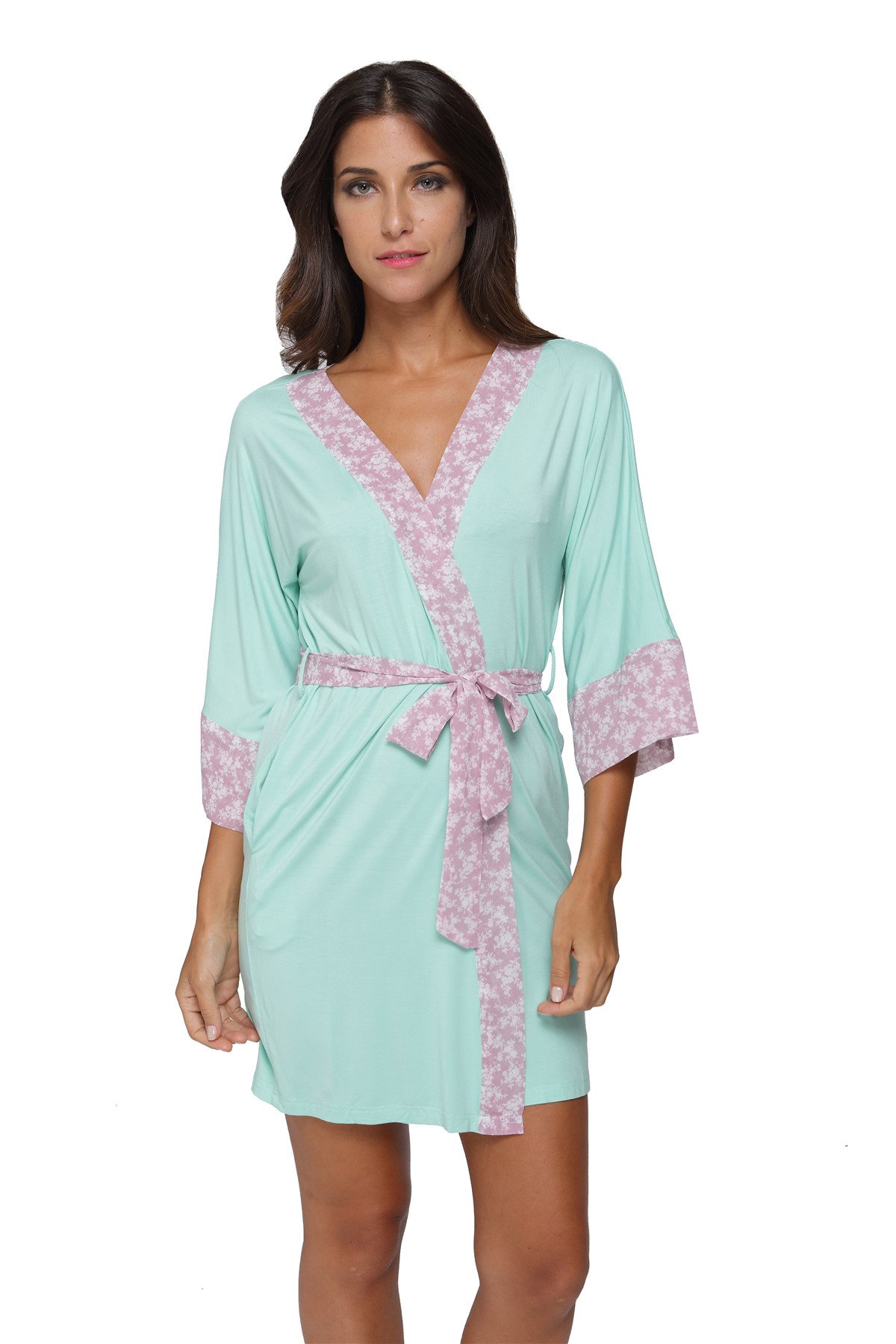 Womens Smooth Touch Knit Viscose Short Bridesmaid Robe XXL
