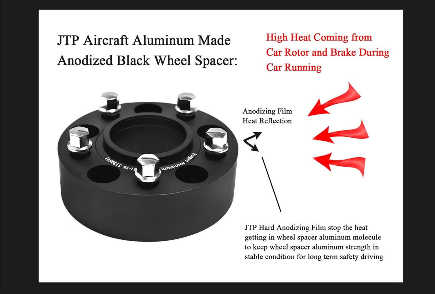2pcs 20mm Safe Forged Aircraft Aluminum Wheel Spacer 5x108 fit for Ford Focus,ST,RS,SE,Mondeo,Kuga,Puma,(2004-2021)MK2,MK3,MK4,Fusion,Bronco Sport/Jaguar F Type,XK,XF,XJ/Volvo C30,C70,S40,V50 (20mm)