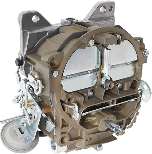 Miniatura 3 de LABLT Carburador de repuesto de 4 barriles para Chevrolet Chevy GMC Cadillac Quadrajet 4MV Motores 327 350 427 454 1966-1973 Estrangulador mecánico