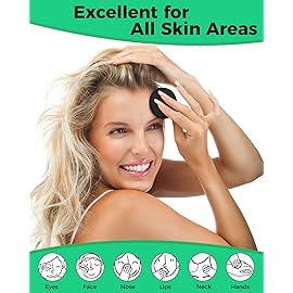 ProCIV Reusable Makeup Remover Pads - 25 Pack Washable Organic Cotton Rounds for All Skin Types & Toner with Laundry Bag, Eco Friendly Zero Waste Reusable Cotton Pads Travel Gadgets (Black)