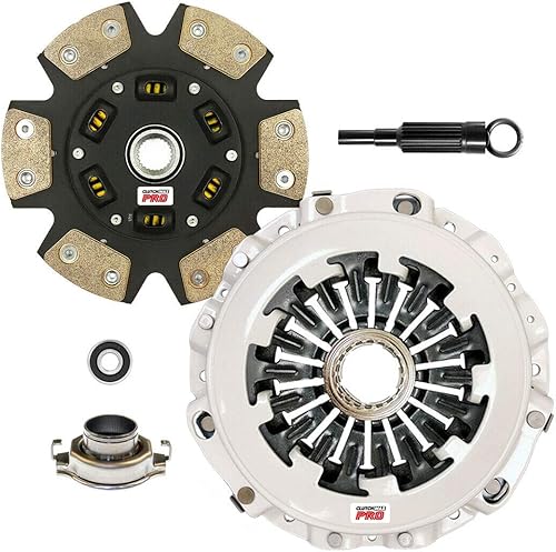 Miniatura 8 de ClutchMaxPRO Performance Stage 4 Clutch Kit with Chromoly Flywheel Compatible with 04-05 Subaru Baja, Forester XT EJ255 02-05 Impreza WRX EJ205