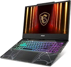 MSI Laptop para jogos Cyborg A15 AI 39.6 cm FHD 144Hz fino e leve – Ryzen 7 260, GeForce RTX 5060, 16GB DDR5, SSD de 1TB, design portátil, Wi-Fi 6E, Windows 11 B2HWEKG-074US