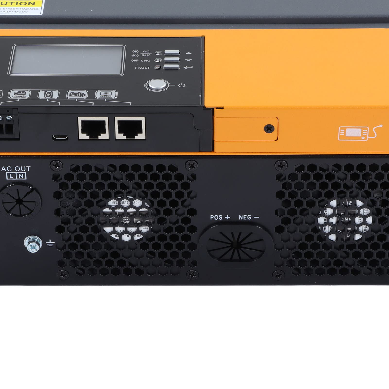 Inverter Ibrido Solare, Inverter di Ricarica MPPT a Onda Sinusoidale Pura 5000W 100A 230VAC con Pannello di Controllo LCD, Alimentazione di Backup per Elettrodomestici e Computer Off-grid