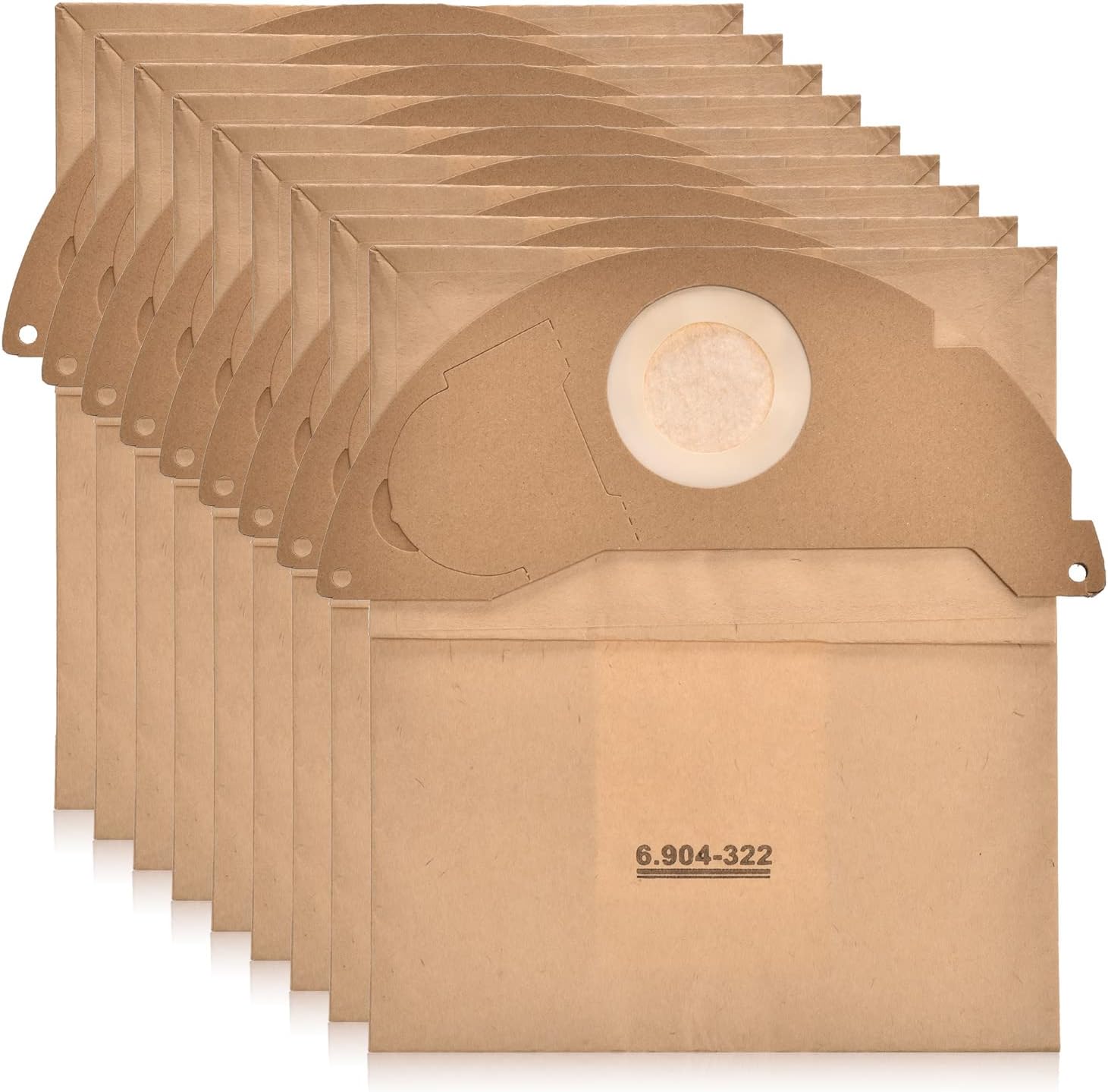 20 Sacs D'aspirateur Pour Kärcher WD2 & MV2 - Compatibles 6.904-322.0 - Filtration 3 Couches, Joint Caoutchouc