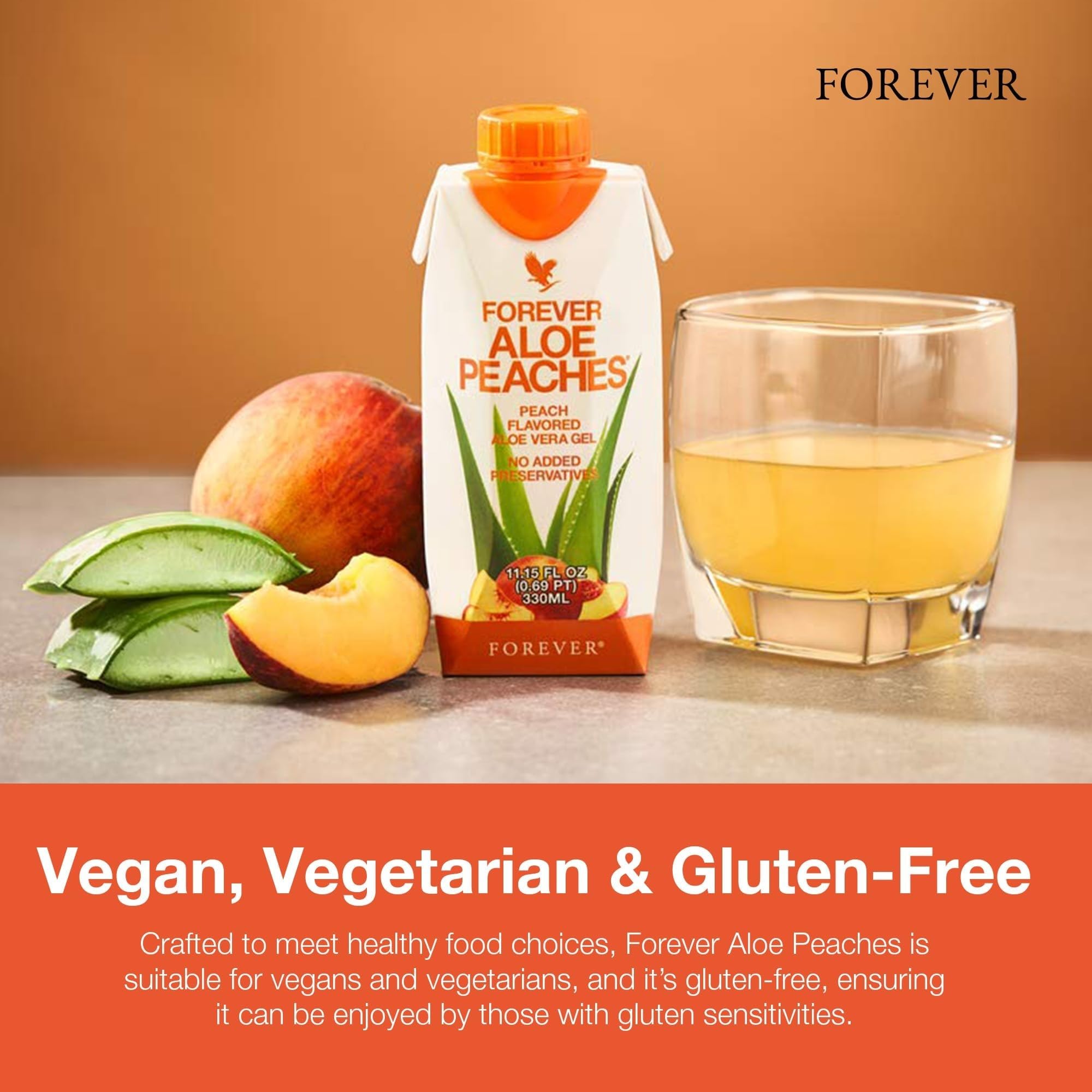Forever Living Forever Aloe Peaches Juice Drink, 33.8 Fl Oz, Pack of 6 — Amazon image 6