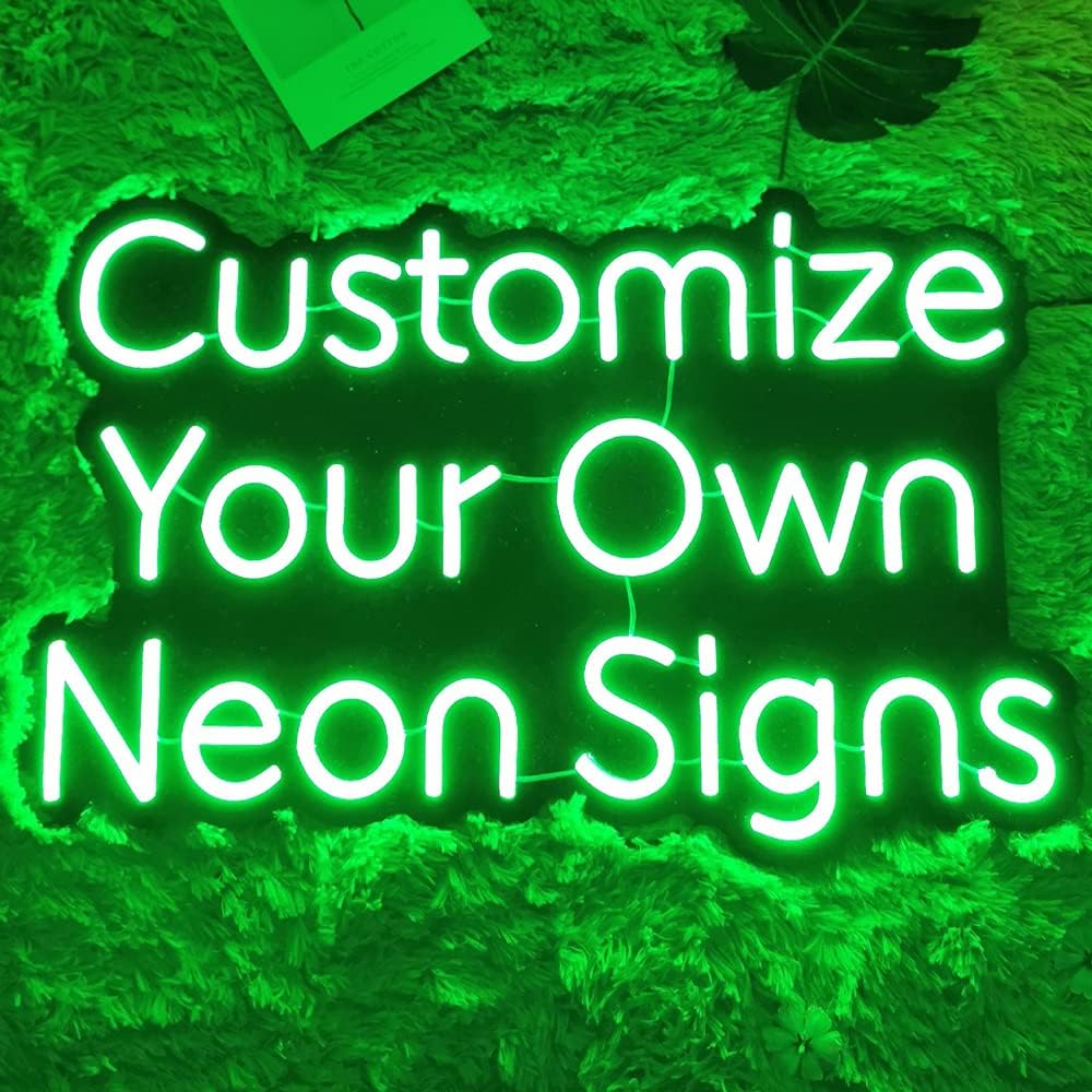 Custom Neon Signs,led Custom Signs for Home Decor,Custom Light up Sign,Birthday,Wedding,Business neon Sign for Reception,Personalized Signs,Production Expedited(3 Lines,26",10 Letters max/line)