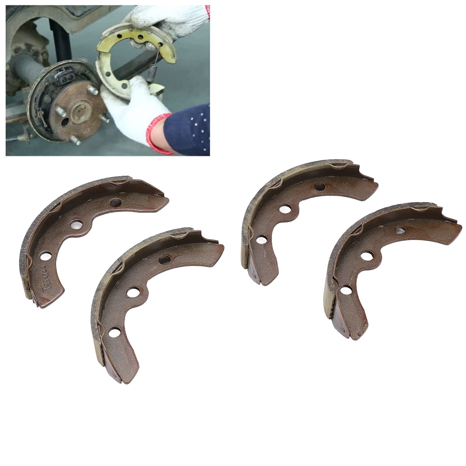 Kit De 4 Patins De Frein Avant/arrière Pour Club Car Et E-Z-GO - Compatible Modèles 1982-1986, Référence 17429G1 Et Autres