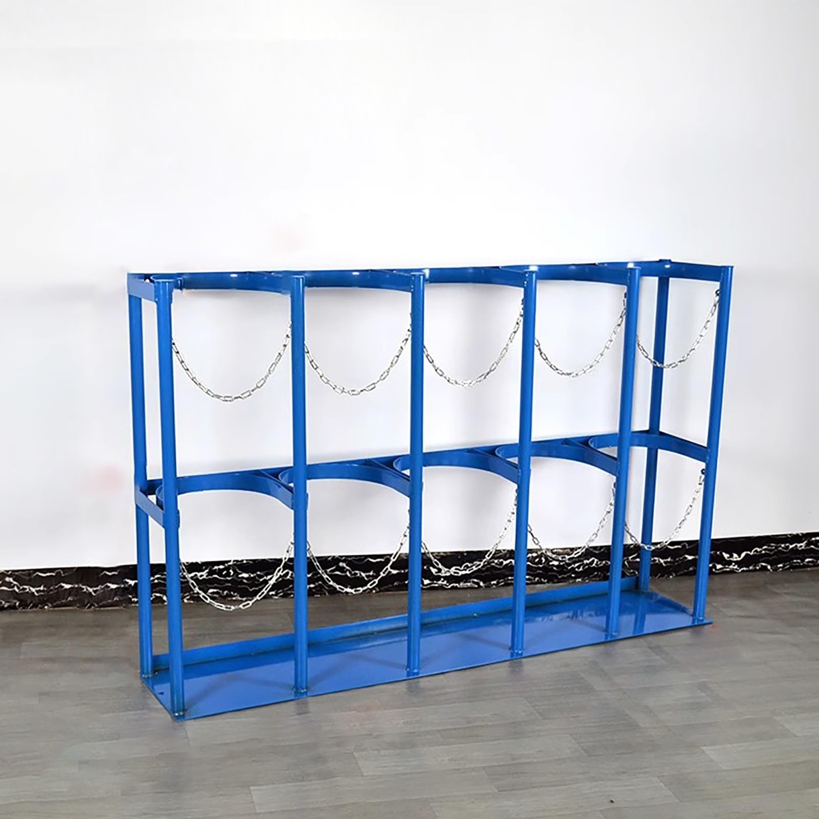WQPMNYG Metal Cylinder Stand - Floor Mountable Carrier for Oxygen, Acetylene, Gas, Propane Tanks - Secure Storage and Transport Solution