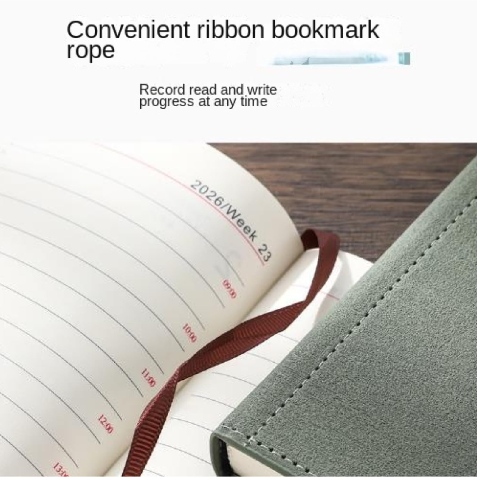 Notatnik Dziennik Notatnik Biurowy Z Magnetycznym Otwieraniem I Piórnikiem Materiały piśmiennicze(Grey)