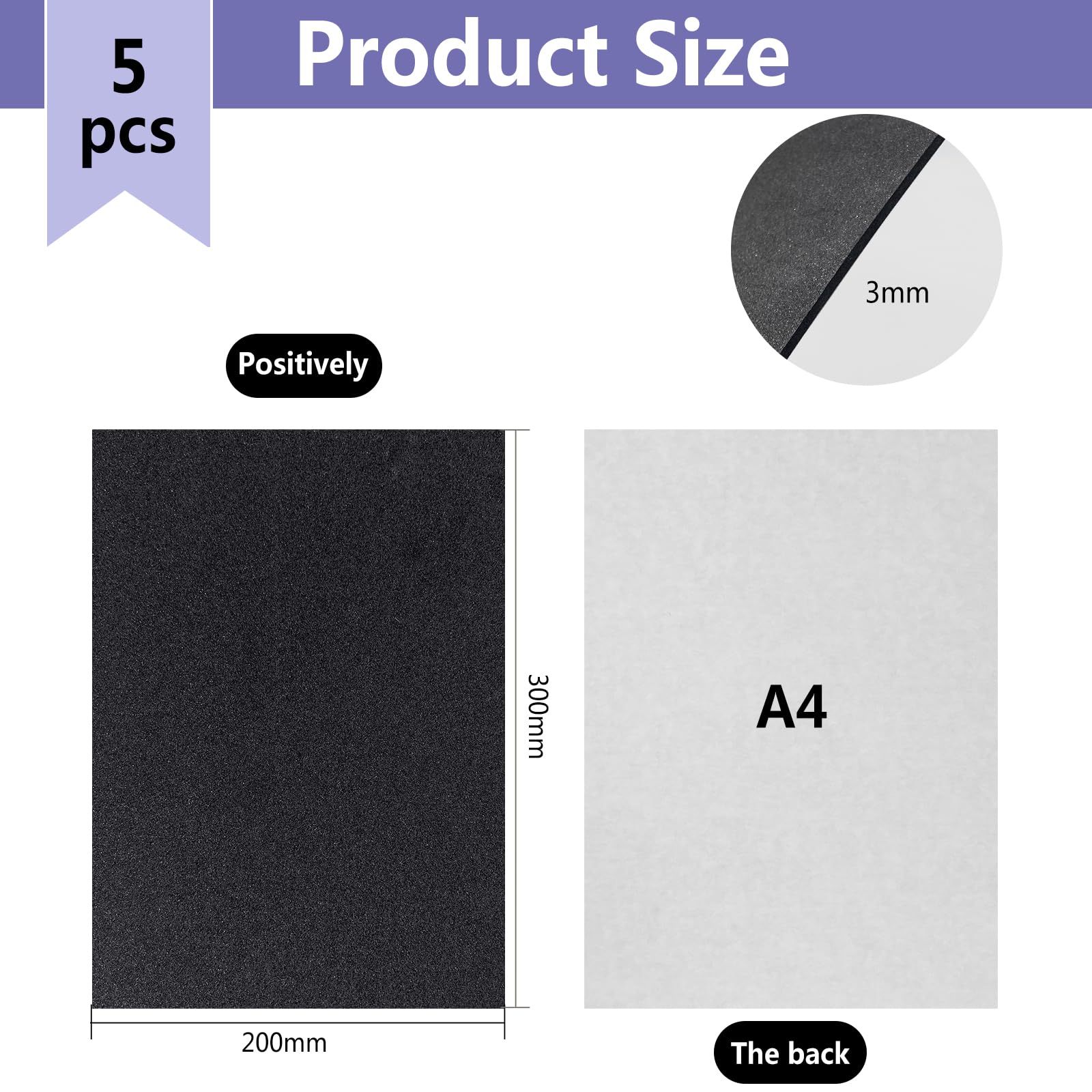 Plaques De Mousse SDLDEER Lot De 4 Autocollantes En Caoutchouc Mousse Noir - 300 X 200 X 20 Mm - Plaques En Mousse Antidu00e9rapantes Pour Meubles, Projets De Bricolage, Du00e9coration Sdldeer Avis