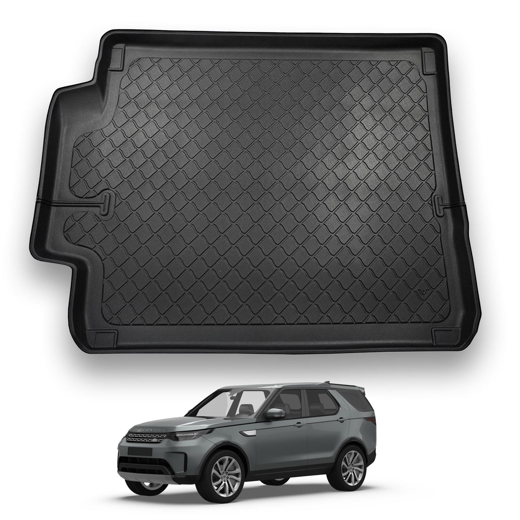 NOMAD Land Rover Discovery 5 (2017+) Boot Liner [Fits 7 Seats Model with 3rd Row Folded] Premium Tailored Mat Protector RecyclableWaterproof Dog & Pet Friendly Raised Edges Compatible Custom Accessory