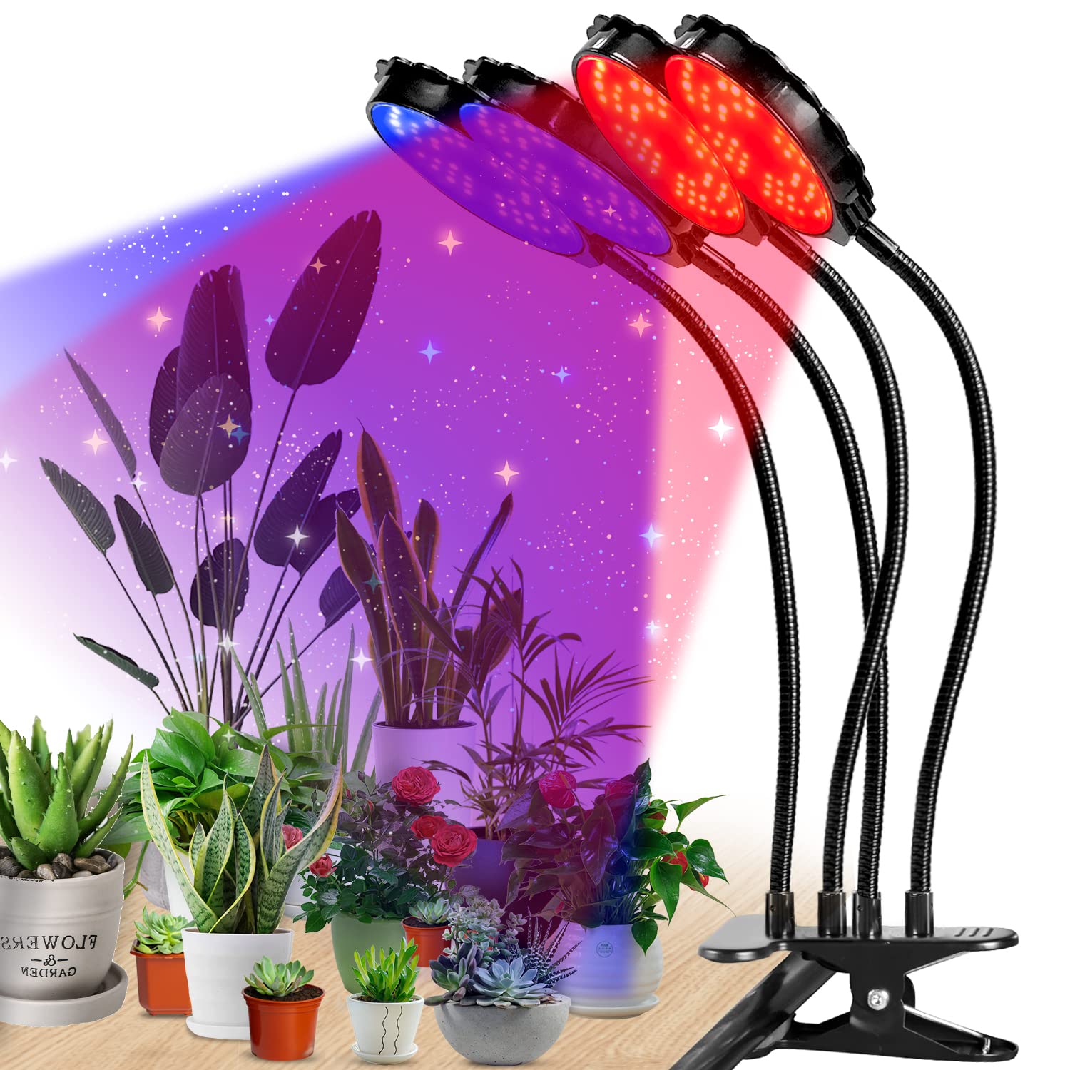 BOSYTRO® LED Grow Lampe Pflanzenlicht 1200W Doppelschalter Serie Volles Spektrum LED