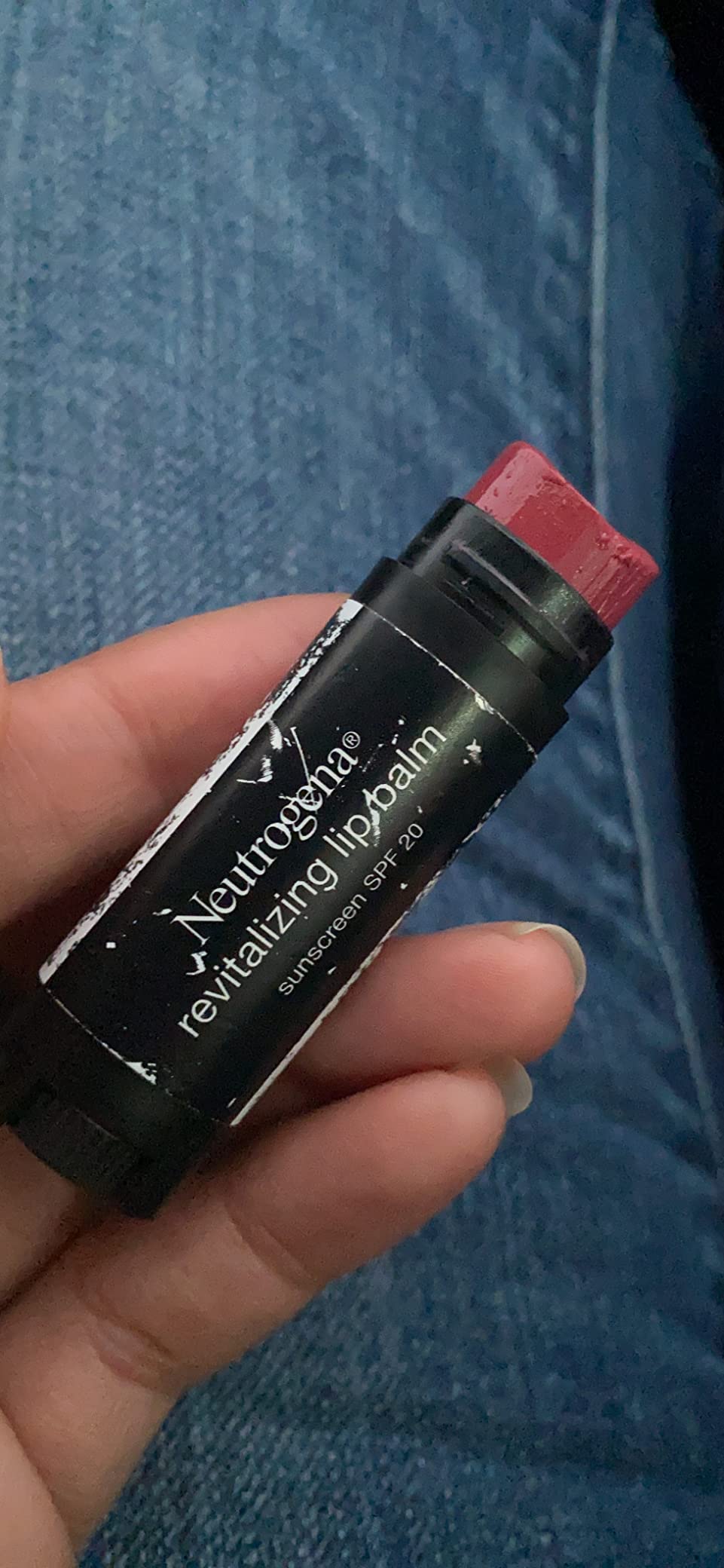 Kenvue Neutrogena Revitalizing Tinted Lip Balm Broad Spectrum SPF 20 Sunscreen, Moisturizing Lip Balm with a Sheer Tint for Softer, Smoother, Healthier-Looking Lips, Sheer Sunny Berry 30, .15 oz