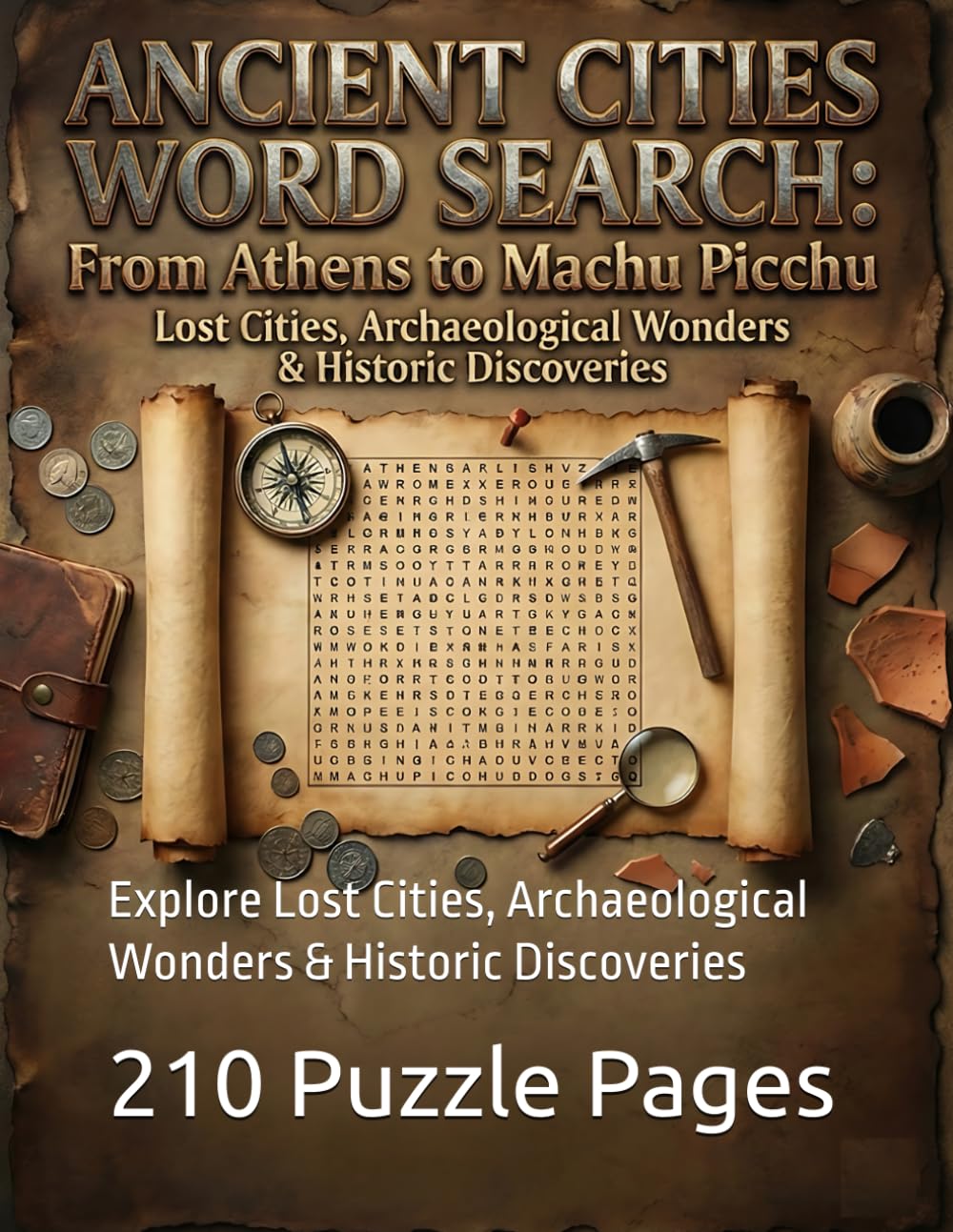 Ancient Cities Word Search: From Athens to Machu Picchu: Explore Lost Cities, Archaeological Wonders & Historic Discoveries (The Complete Ancient Civilizations Word Search Collection)