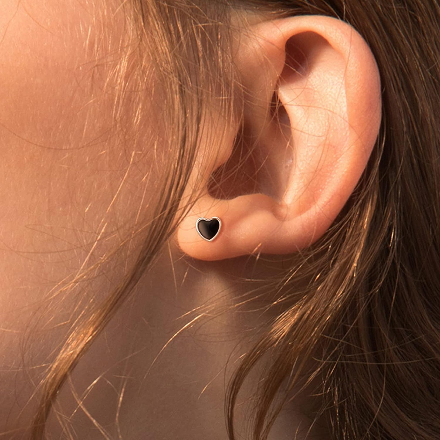 Hypoallergenic 925 Sterling Silver Stud Earrings for Women With Screw Back Small Butterfly Heart Flower Earrings for Girls Tragus Cartilage Jewelry Gifts - Image 5