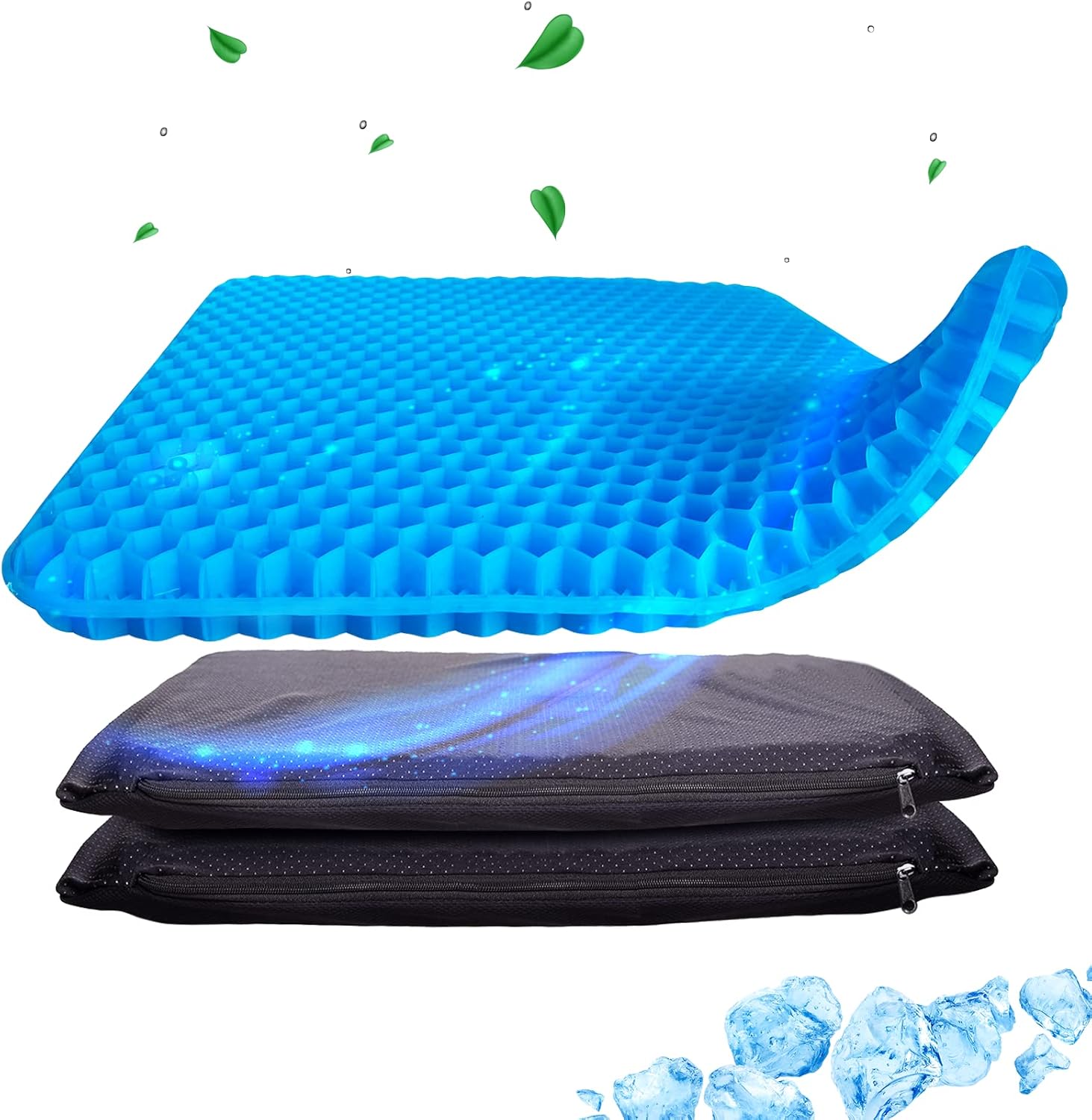Buy Yes4All Cooling Gel Seat Cushion for Long Sitting, 2 Silk NonSlip
