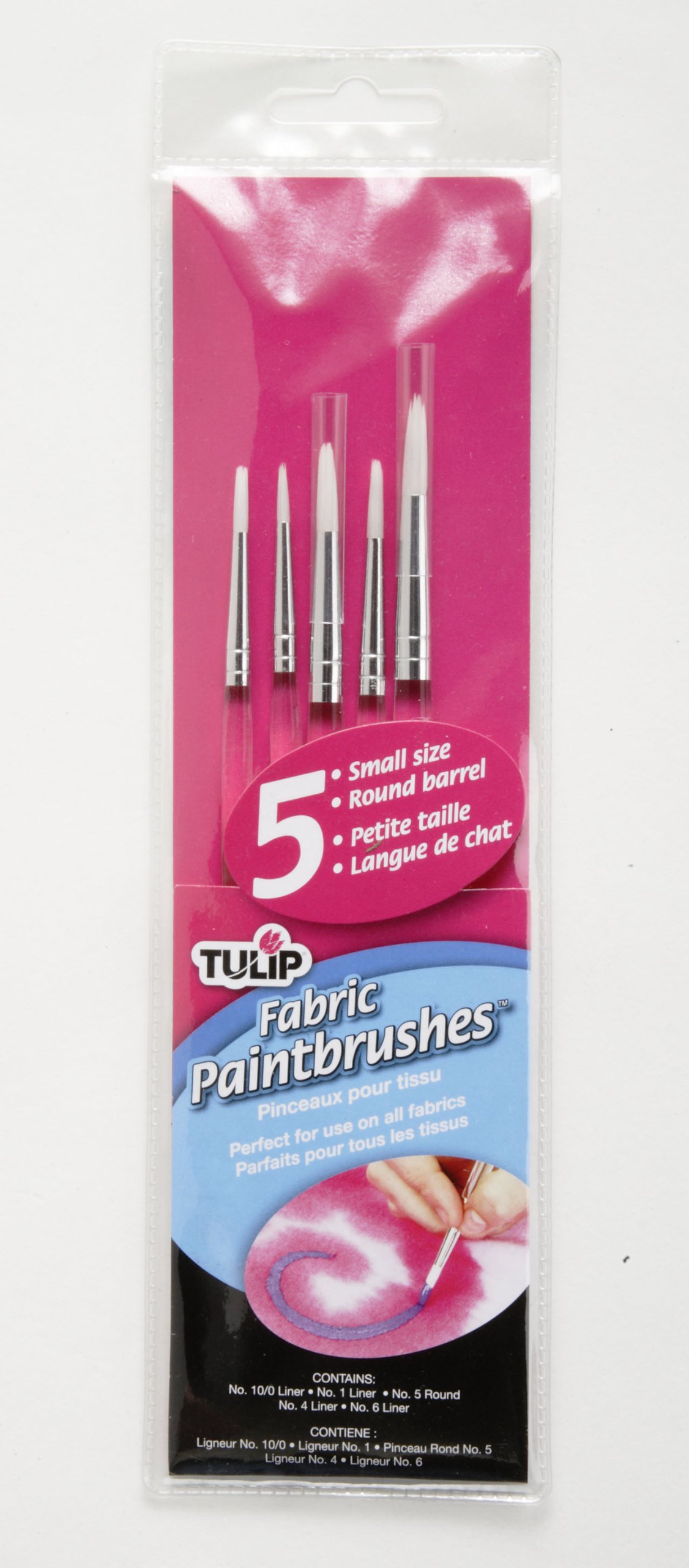 Tulip Fabric Paintbrushes 5pc Small Size Round Barre