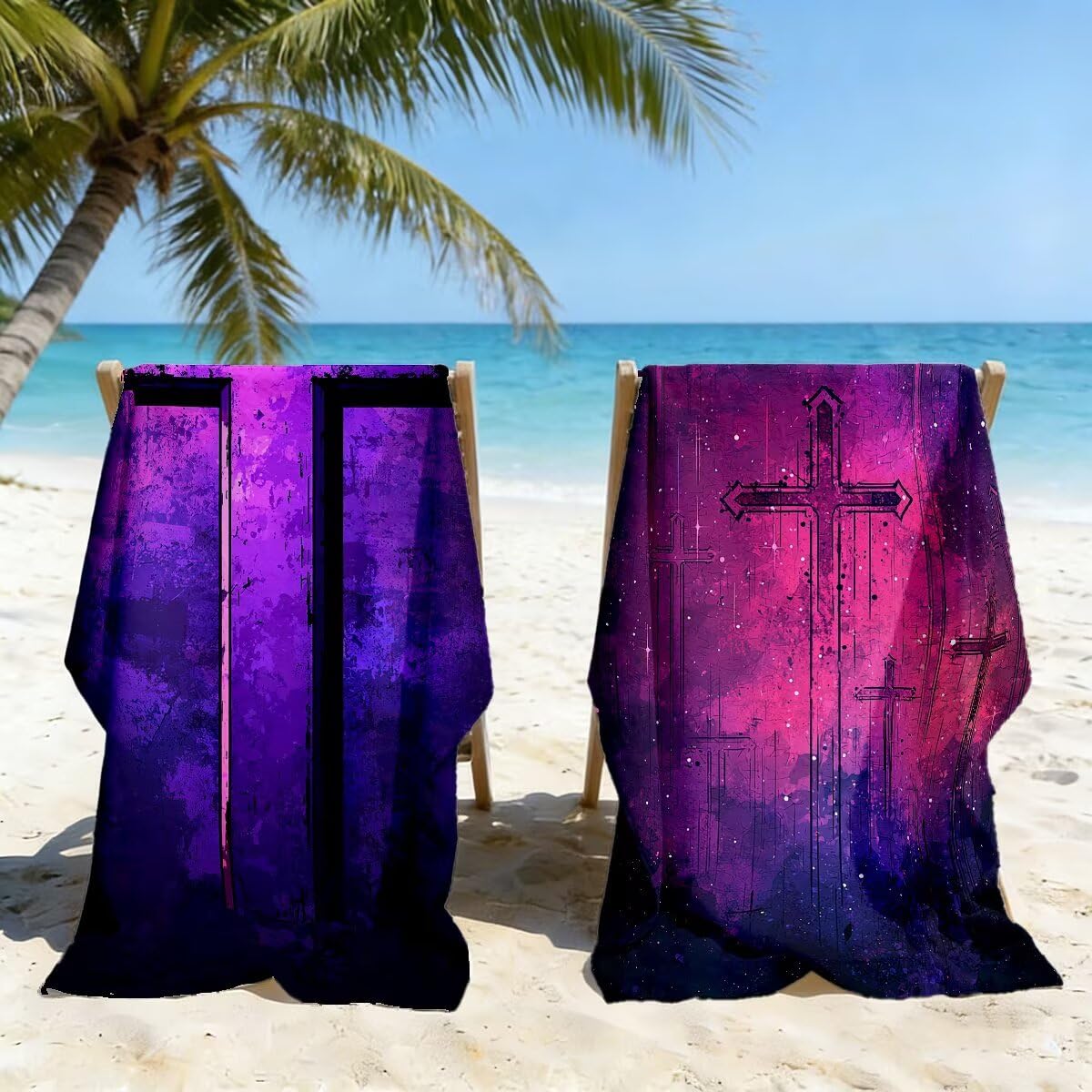 Ręcznik plażowy z mikrofibry, duży ręcznik plażowy 90 x 180 cm 2 sztuki, ręcznik gimnastyczny mężczyźni kobiety odporne na piasek ręczniki plażowe szybkoschnące ręczniki z mikrofibry akcesoria plażowe