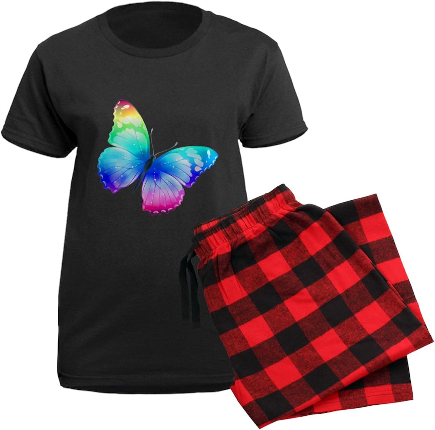 CafePress Butterfly Women's Dark Pajamas Womens Novelty PJ Sleepwear