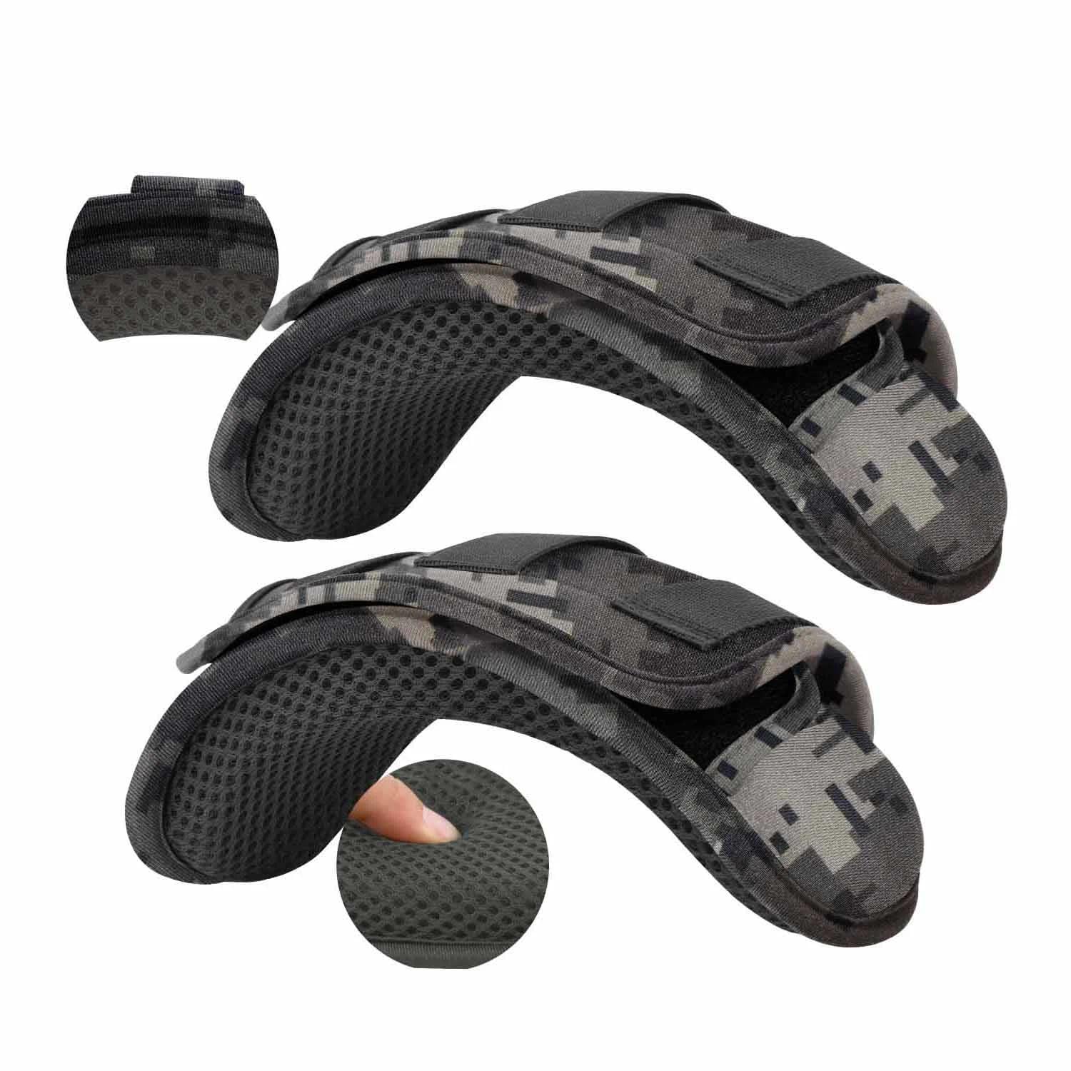 ZINZ 2-Pack Professional Tactical Shoulder Pad, Ultra-Thick & Breathable Cushion for Vest Shoulder Straps and Backpacks, Comfort & Durable,Camouflage Gray