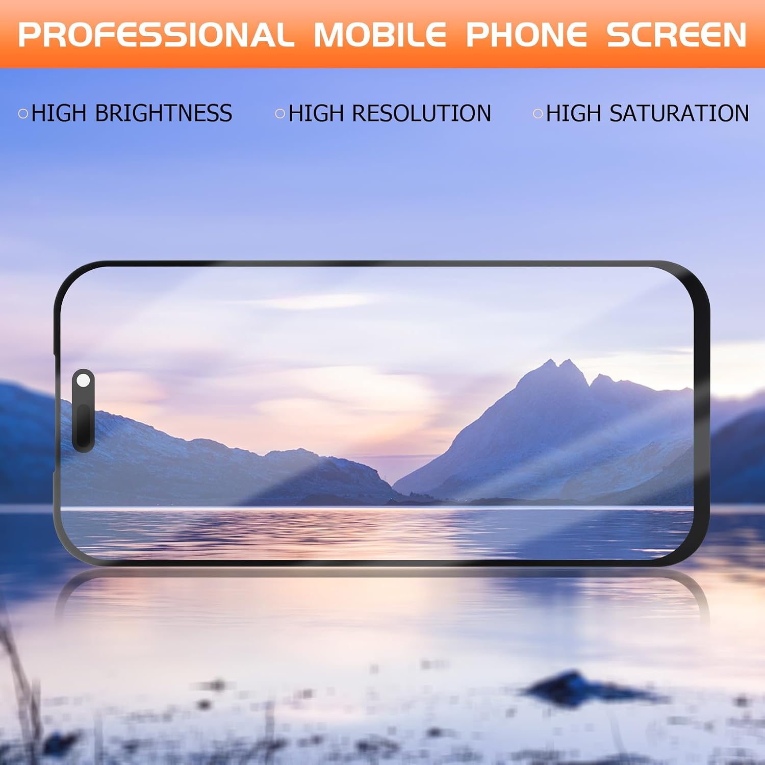 Screen Replacement for iPhone 17 Pro, Full Incell LCD Display Touch Digitizer Complete Assembly, HD Bright Display, Face ID Compatible, Repair Kit Included for Cracked Broken Unresponsive Screen