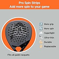 Vista 5 de Tiras Pro Spin para raqueta de pádel – Mejora el giro y el control en pelotas de pádel – Se adapta a todas las raquetas – Accesorio imprescindible