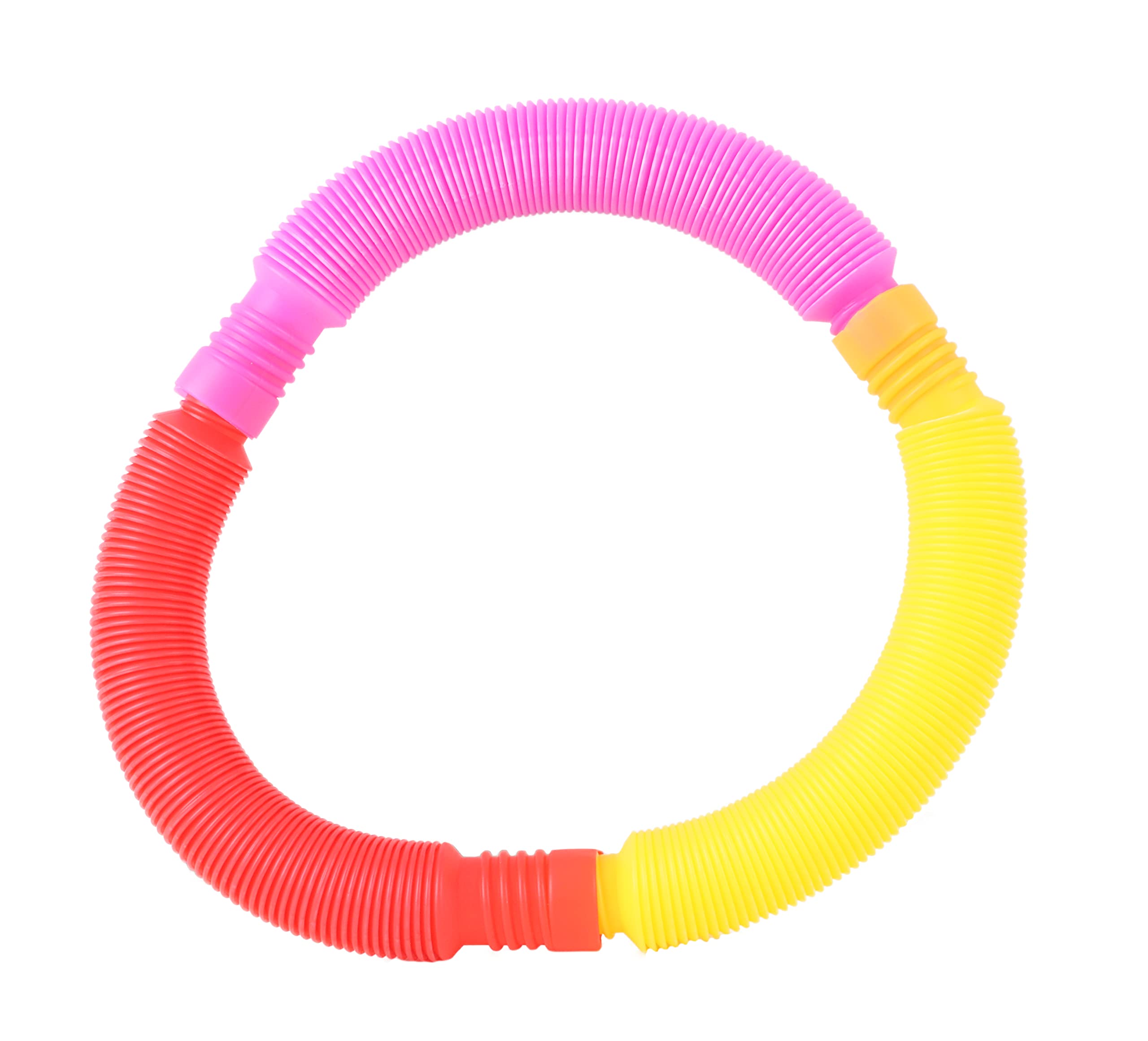 Toyland® Tubes Tordus Pack Ultime (Lot De 12) – 4 Jaunes, 2 Bleus, 2 Roses, 2 Rouges, 2 Verts – Jouets Sensoriels Antistress – Idées Sacs à Fête – Dès 3 Ans