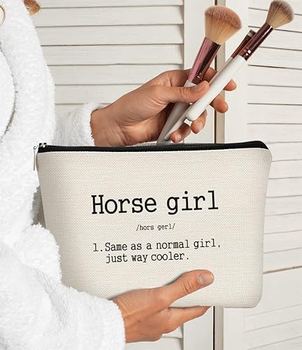 Miniatura 7 de BARPER - Bolsa de maquillaje de caballo con diseño de heno para niña, bolsa de maquillaje con diseño de flores de granja, la mejor idea de regalo