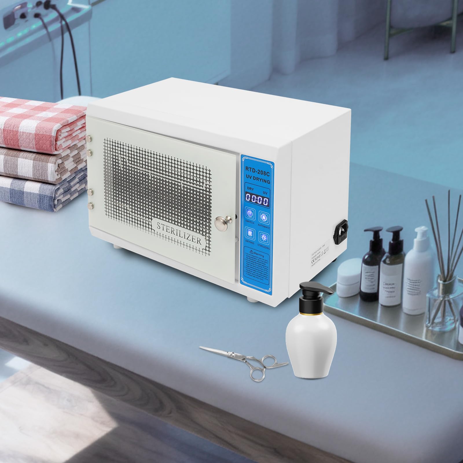 Sterylizator UV suszarka ozonowa, 160 W, 12 l, urządzenie stołowe, 2 | Suszenie ozonowe UV 3 w 1 zapewnia dokładną higienę