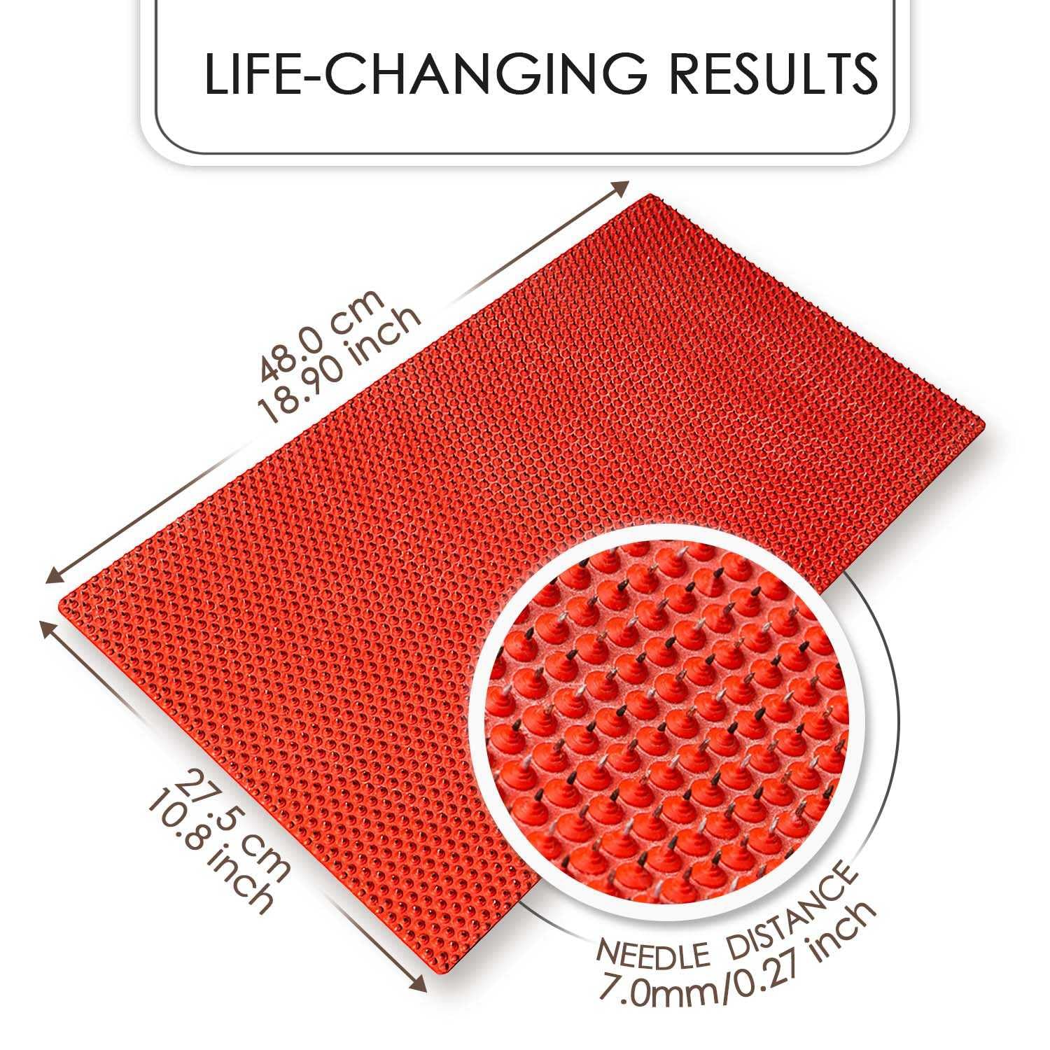 Dr.Lyapko Application Device Pad Big-Acupuncture Applicator Lyapko "RUG"-Spiky Mat-Acupressure for Back, Neck, Shoulders Pain-Get Rid Of Stress And Pain
