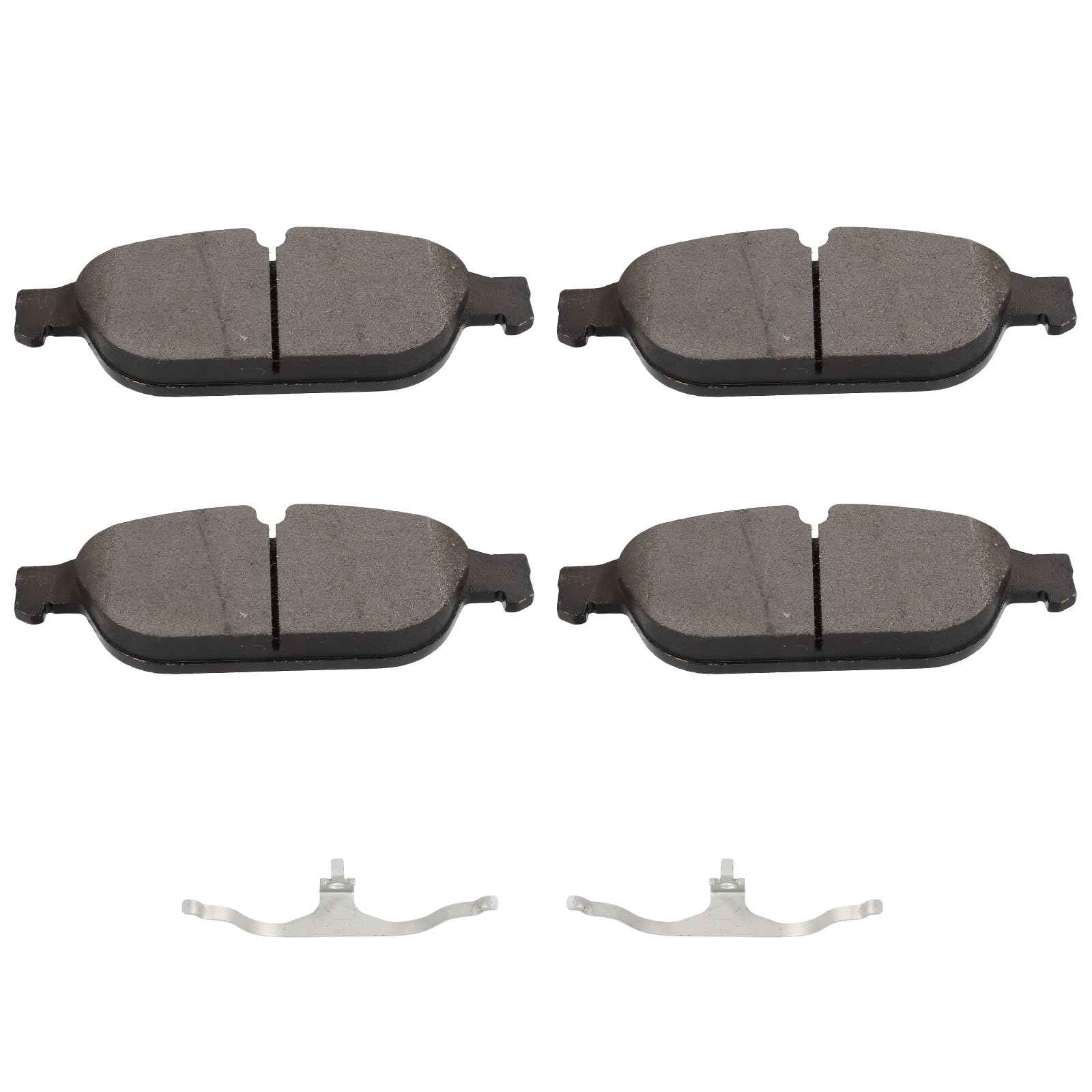 SCITOO D1549-8758 Disc Brake Pads Set Front Semi-Metal Brake Pad w/Hardware