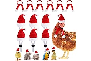 Mini Santa Hats 4-Inch Reusable, Adjustable, Festive Holiday Spirit for Small Pets