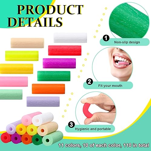 Miniatura 3 de Konohan 110 piezas de Aligner Chew Ortodoncia Masticable para Alineador Bandeja Asientos de Silicona Chompers Dentales Accesorios Dentales Invisible
