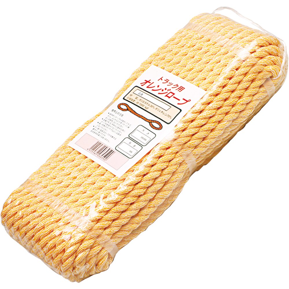 Amazon | 水上金属 荷造りロープ トラック用オレンジロープ φ12mm×20m