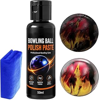 Bowling Ball Cleaner Kit 50ml Long-Lasting Protection Polishing Cleaning | Bowling Accessories for Repair Wear Remove Dirt Maintenance Sports Gym Women Men Bowlers Beginners